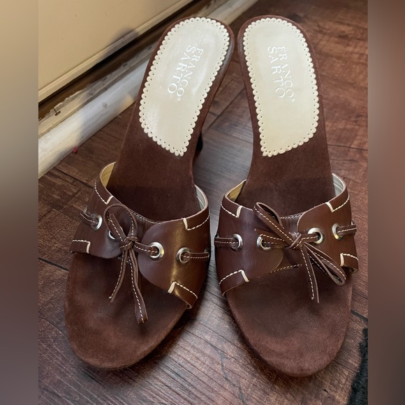 Franco Sarto heels brown suede - Picture 1 of 6